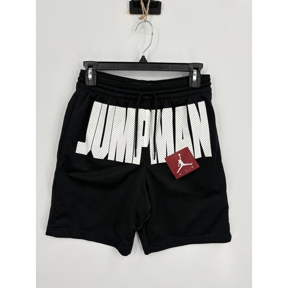Air Jordan JUMPMAN Men's Heavyweight Black Mesh Shorts AA4607-010 WORN ONCE Sz S